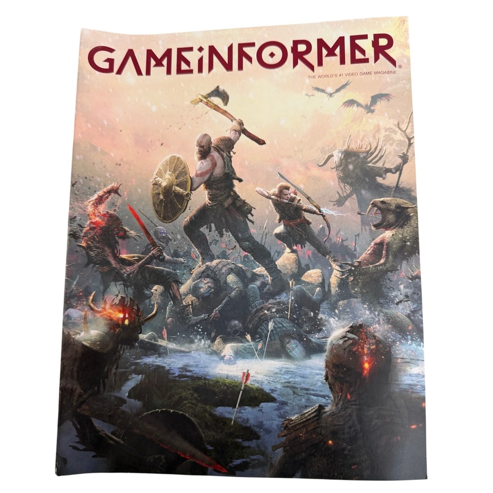 Game Informer Magazine Issue 298 February 2018 God of War Cover Kratos Atreus
